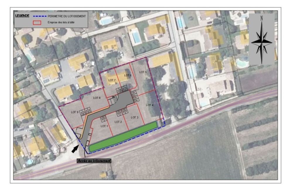 vente Terrain - 392 m² Montfaucon (30150)