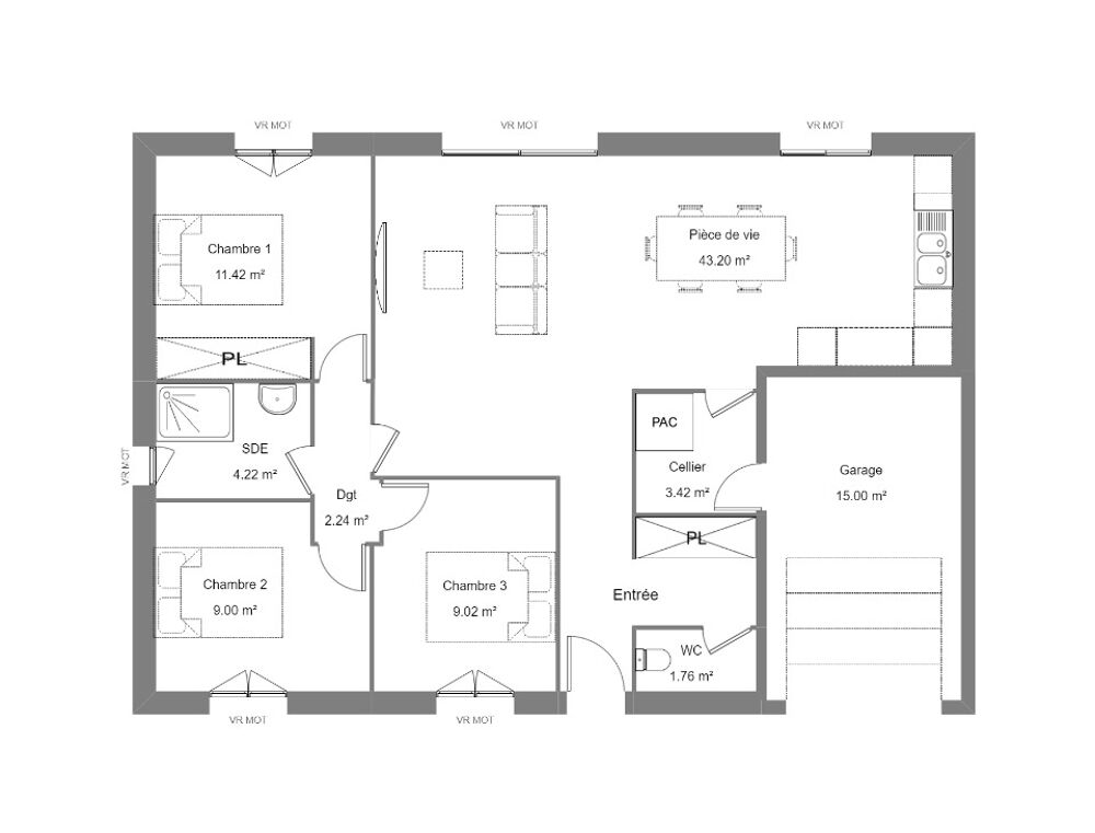 MAISON À CONSTRUIRE DE 80 M² PROCHE DE CHÂTEAUROUX AVEC ....