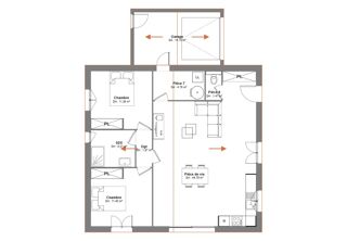  Maison � vendre 3 pi�ces 80 m�