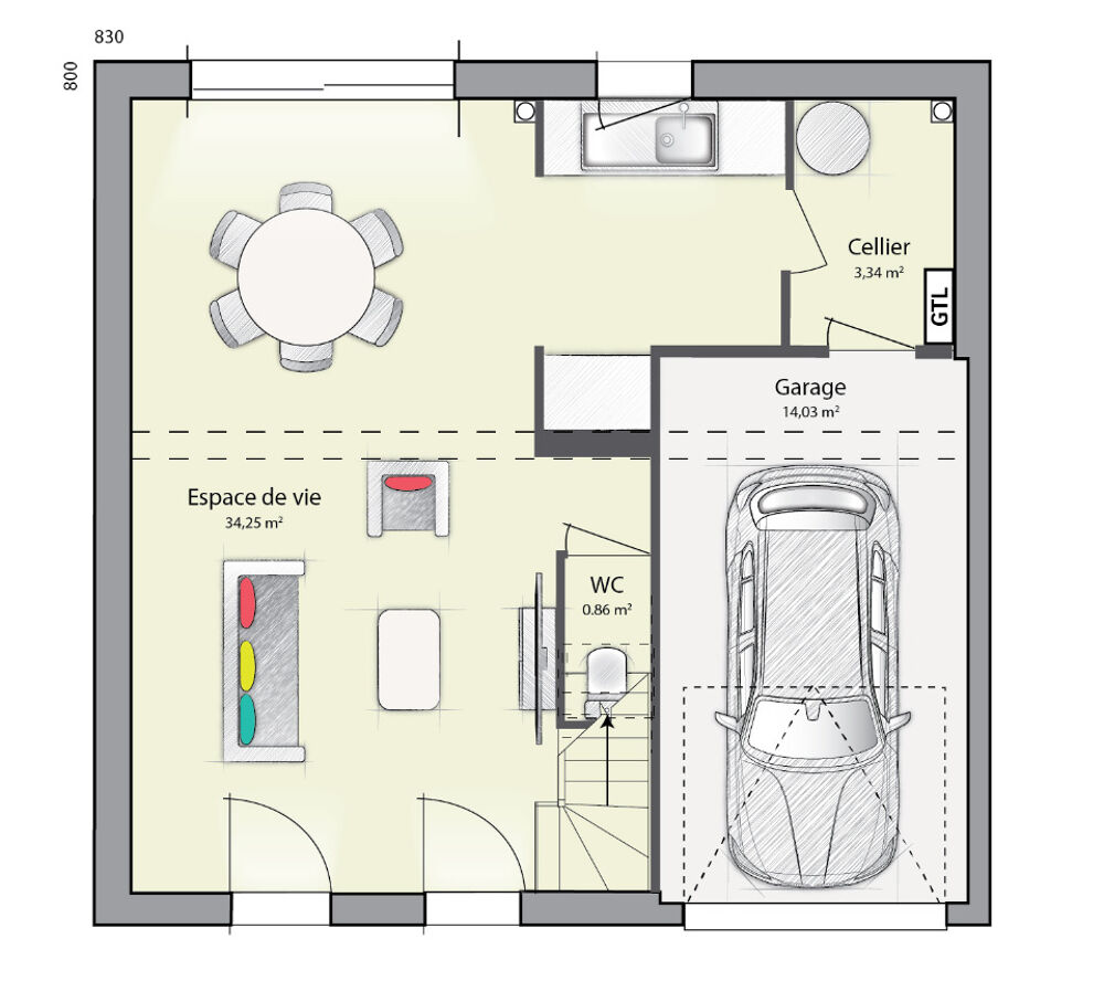 vente Maison - 5 pièce(s) - 89 m² Marolles-sur-Seine (77130)