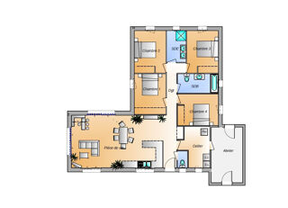  Maison � vendre 6 pi�ces 90 m�