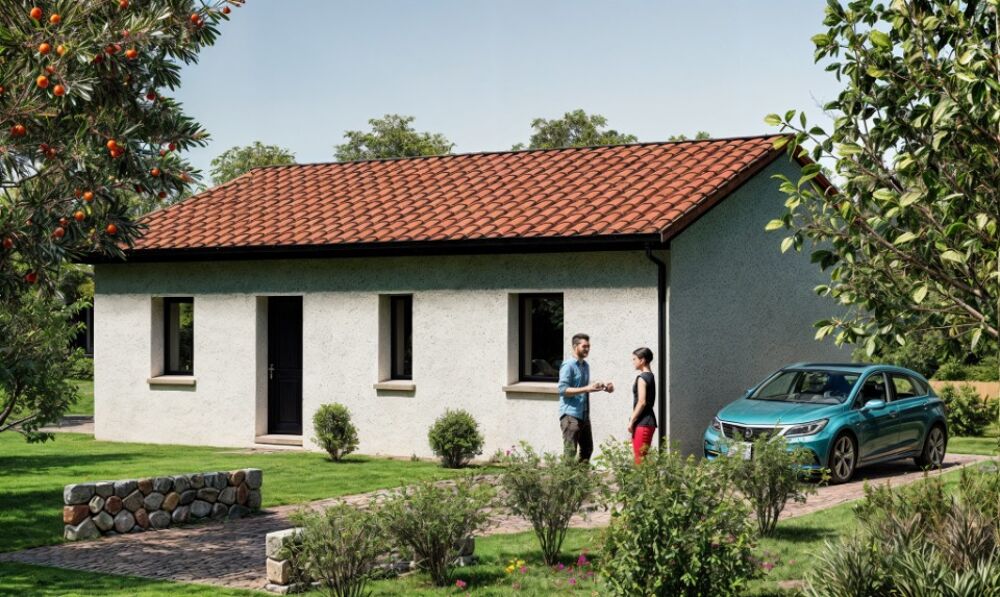 Cette maison de plain-pied de 73m², conforme aux normes ....