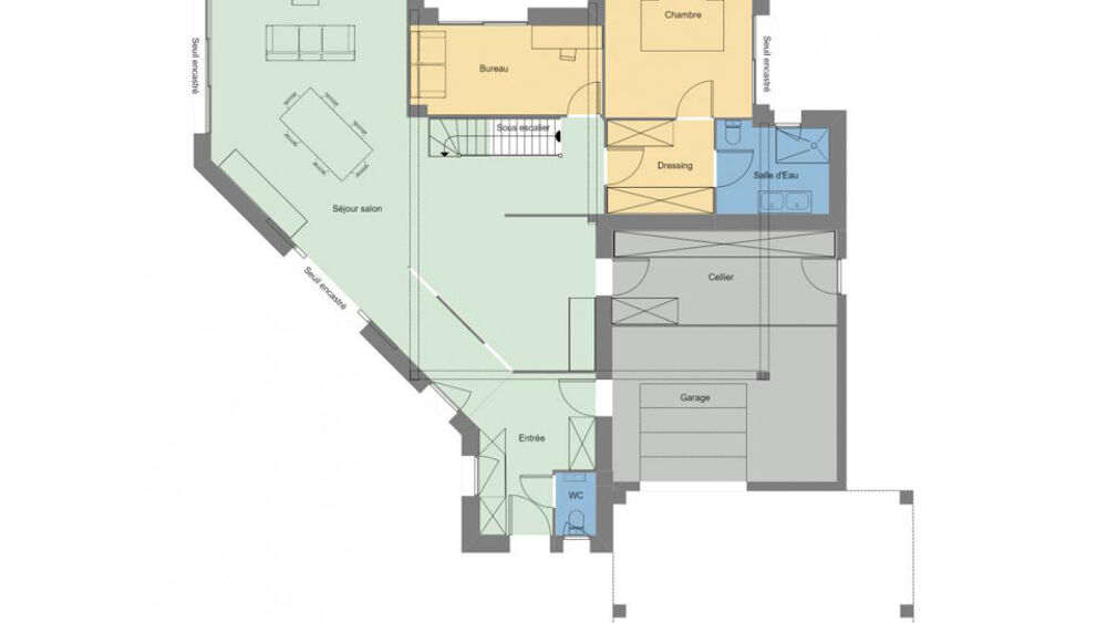 Projet Grande Maison + Terrain 500 m² à Chartres-de-Bret....