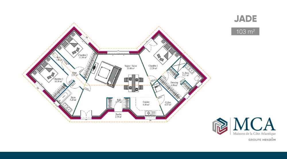MAISON À CONSTRUIRE DE 103 M² DANS UN QUARTIER RECHERCHÉ....