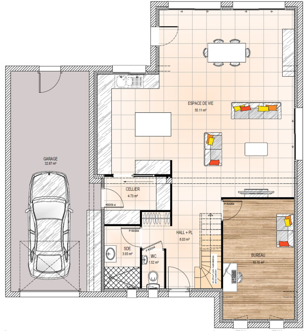 MAISON À CONSTRUIRE DE 156 M² À MAZÉ, 6 PIÈCES ....