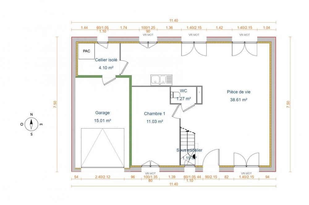 vente Maison - 5 pièce(s) - 106 m² Bouconvillers (60240)