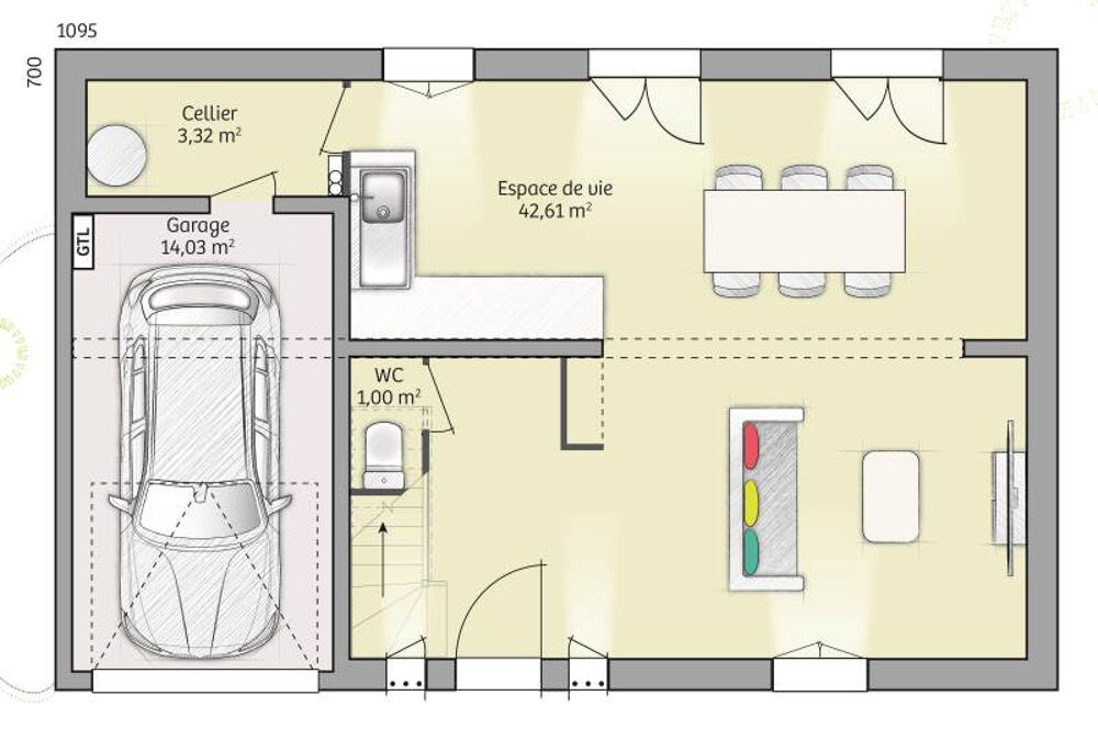 vente Maison - 5 pièce(s) - 80 m² Silly-Tillard (60430)