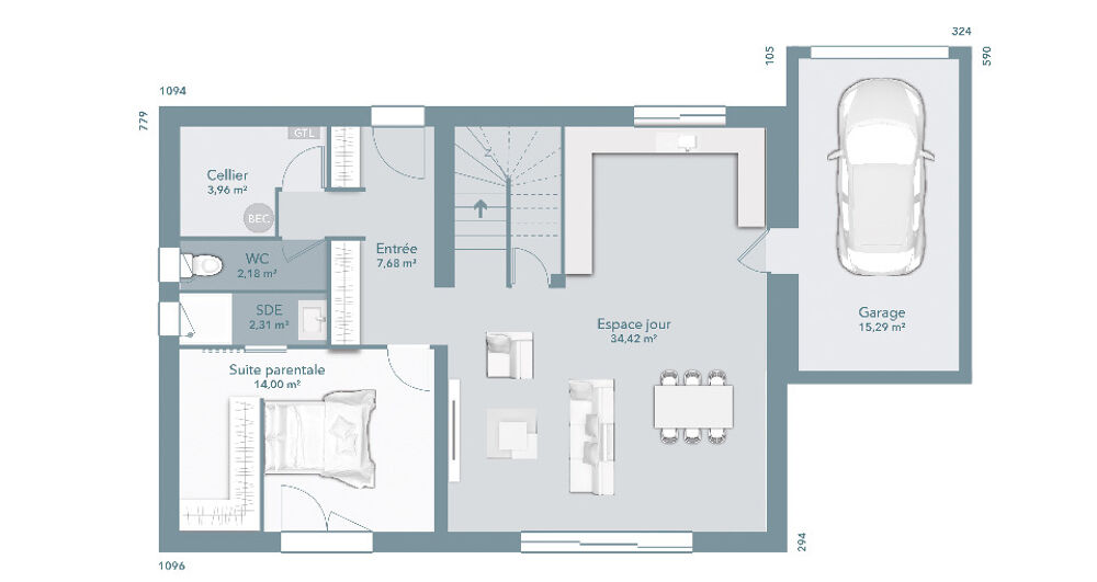 vente Maison - 5 pièce(s) - 100 m² Saint-Pargoire (34230)