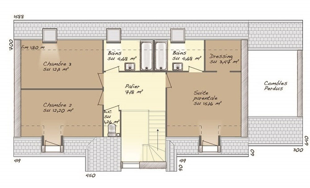 vente Maison - 7 pi�ce(s) - 125 m� M�zi�res-en-Drouais (28500)