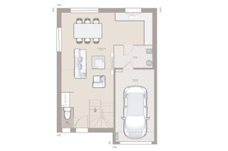  Maison 5 pices 100 m Champdieu