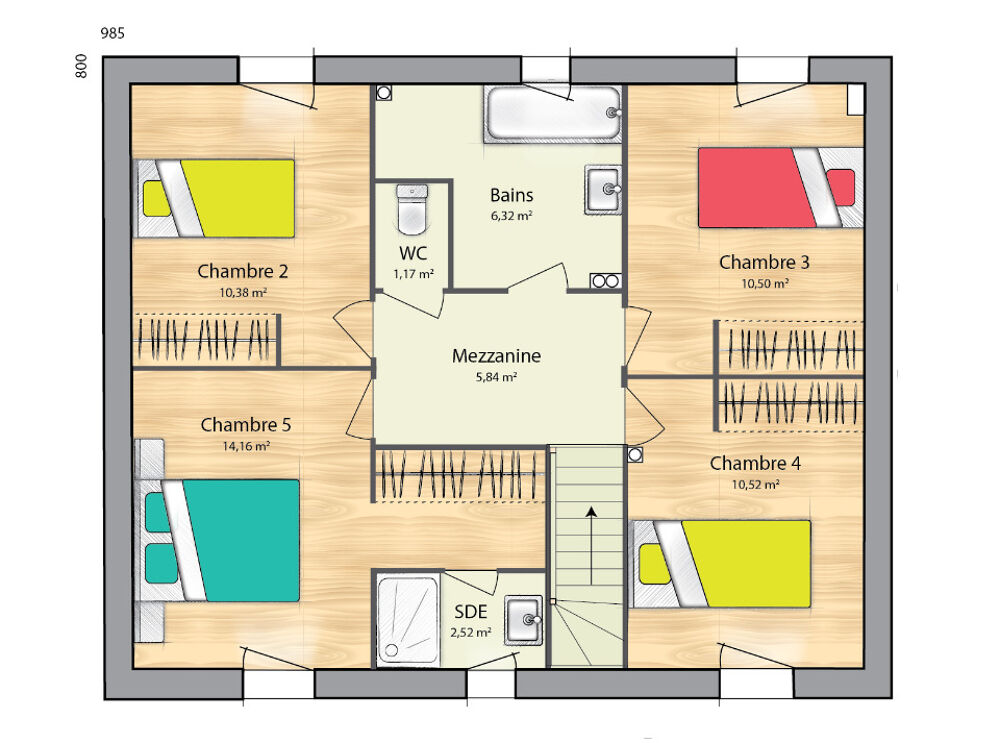 vente Maison - 6 pice(s) - 109 m Pavilly (76570)