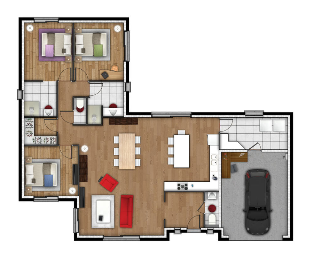 MAISON À CONSTRUIRE DE 129 M² À ÉVREUX, 4 PIÈCES <BR....
