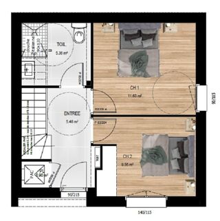 Maison à vendre 4 pièces 65 m²