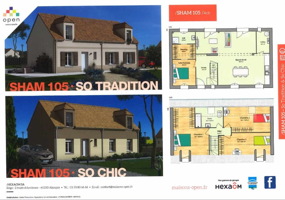 🏡 BOULLAY-LES-TROUX - Terrain + maison 105 m² - ....