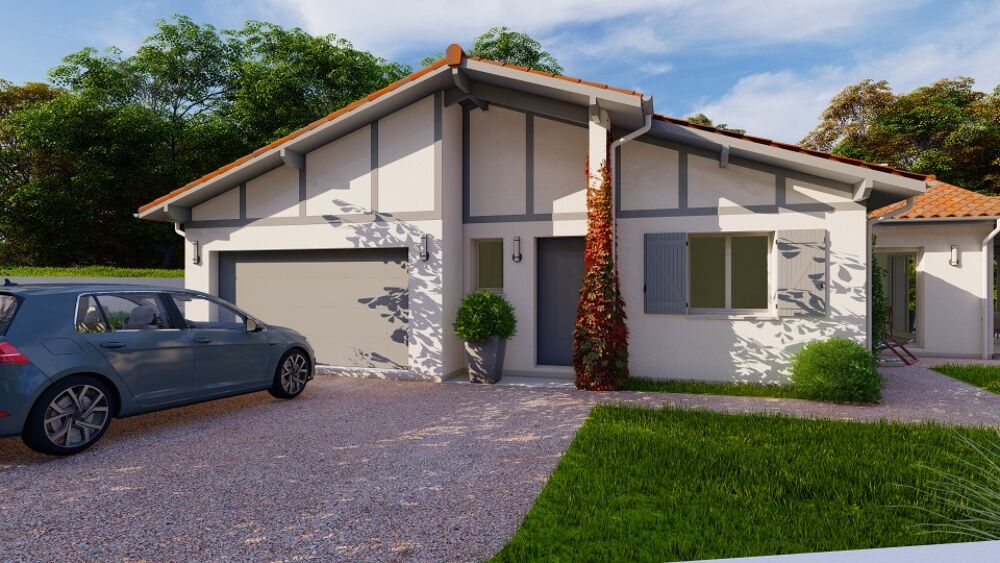 Sur un terrain constructible de 800 m² à Andernos-les-Ba....