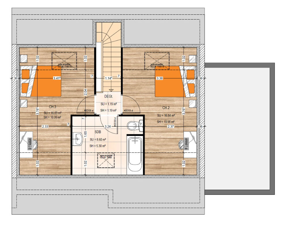 vente Maison - 5 pièce(s) - 87 m² Bouchemaine (49080)