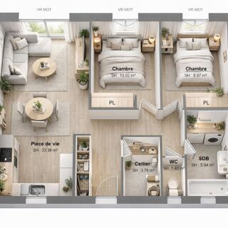  Maison à vendre 4 pièces 64 m²