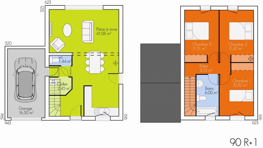 vente Maison - 4 pièce(s) - 90 m² Valanjou (49670)