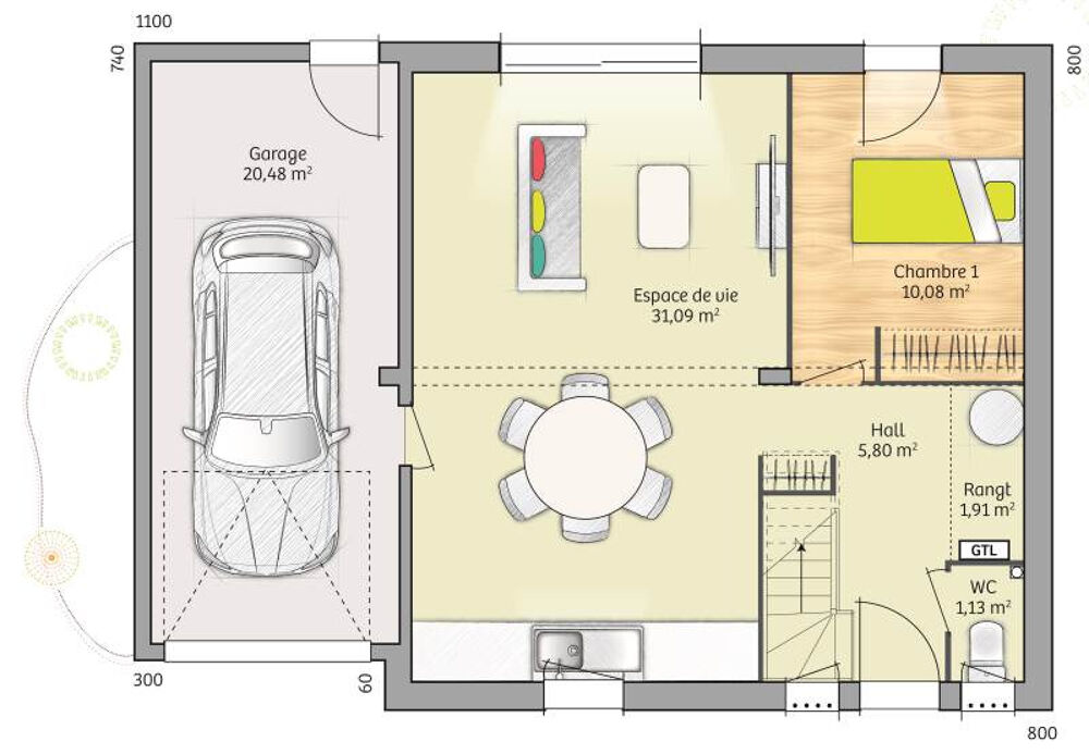 vente Maison - 5 pièce(s) - 76 m² Nolléval (76780)