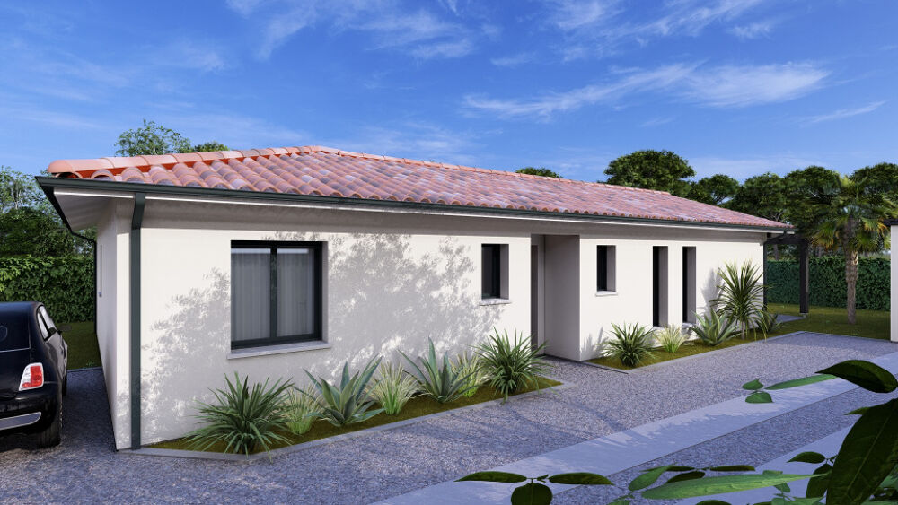 Terrain viabilisé de 450 m² avec projet maison contempor....