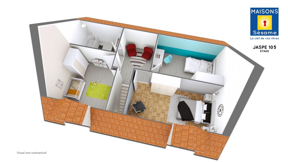 Maison a louer eragny - 6 pièce(s) - 105 m2 - Surfyn