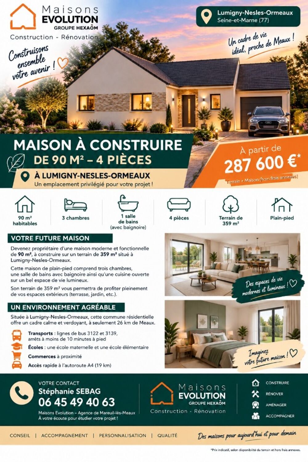 🏡 MAISON NEUVE 90 m² - PLAIN‑PIED - LUMIGN....