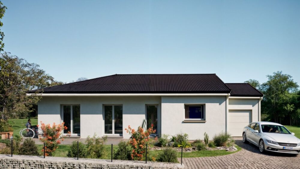Cette maison de plain-pied de 95m² avec le terrain de 56....
