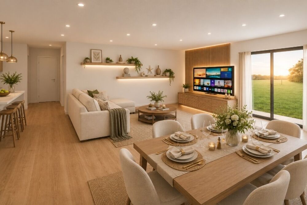 projet terrain + maison neuve de 90 m², idéal pour une f....