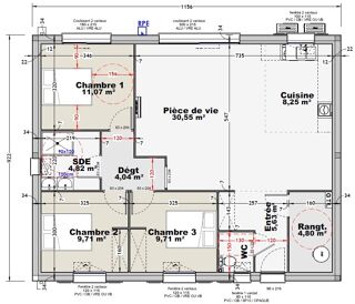  Maison 3 pièces 90 m² Gond-pontouvre