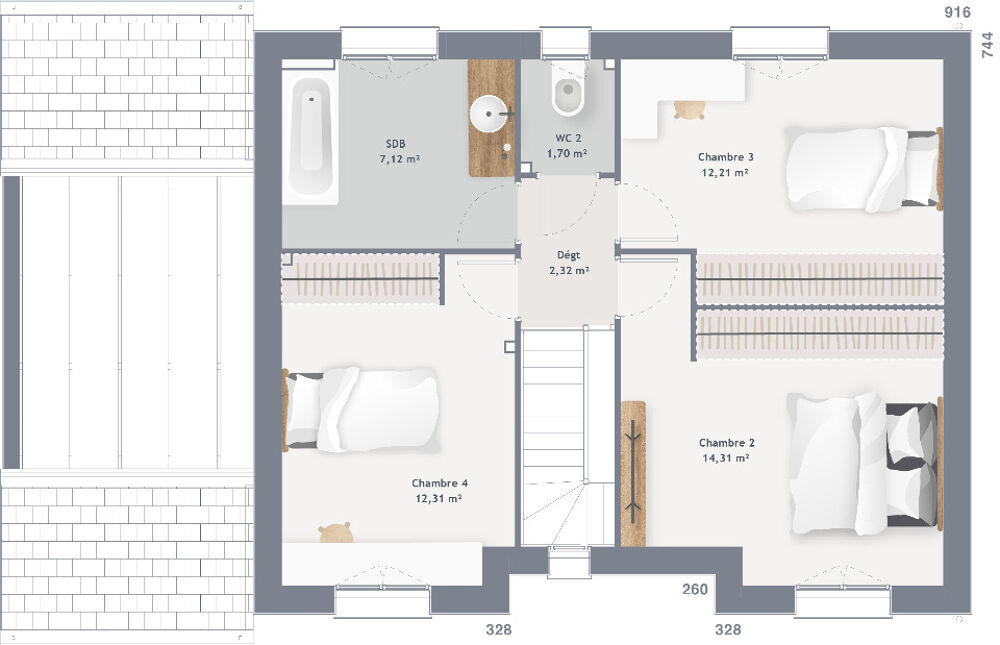 vente Maison - 6 pièce(s) - 105 m² Bolbec (76210)