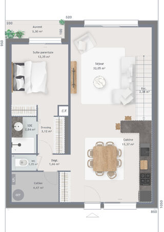  Maison  vendre 6 pices 120 m