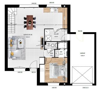  Maison 6 pi�ces 107 m� �couflant