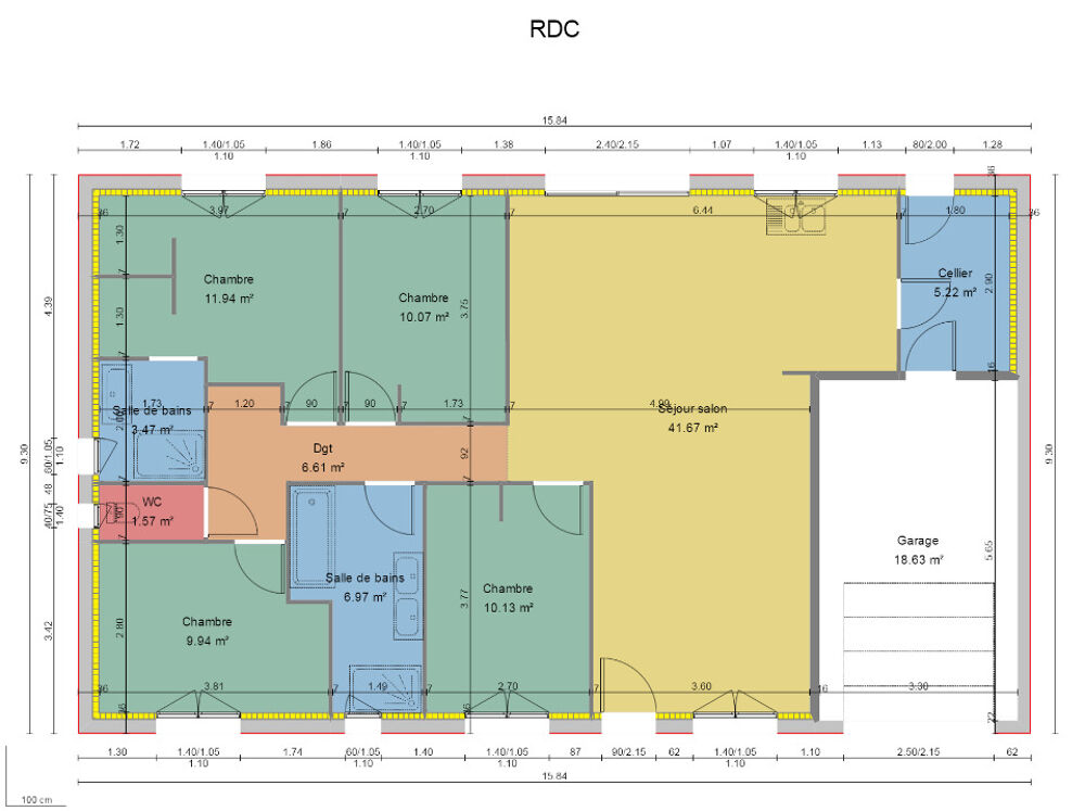 vente Maison - 4 pièce(s) - 100 m² Louplande (72210)
