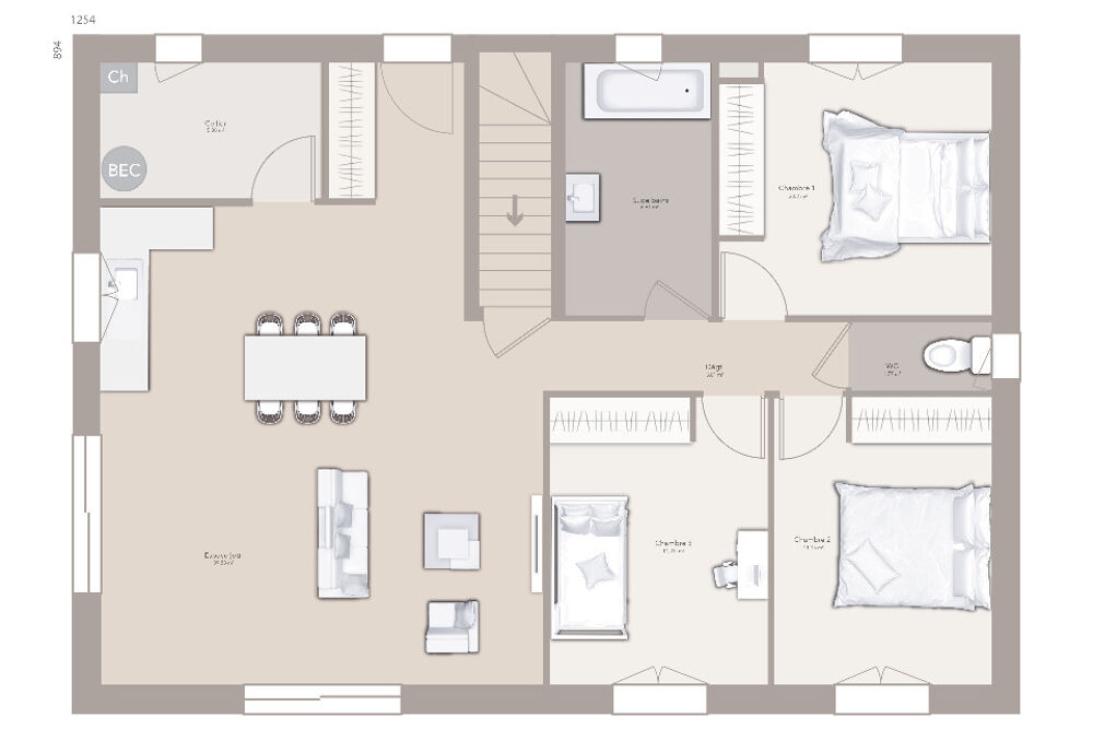 vente Maison - 4 pièce(s) - 90 m² Poliénas (38210)