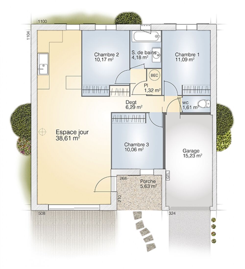 Maison de 5 pièces (83 m²) à vendre à Lézignan-la-Cèbe<B....