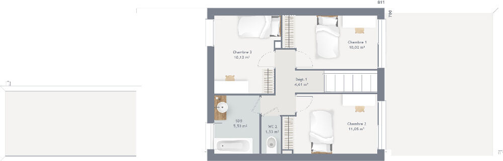 vente Maison - 6 pièce(s) - 110 m² Le Châtelet-en-Brie (77820)