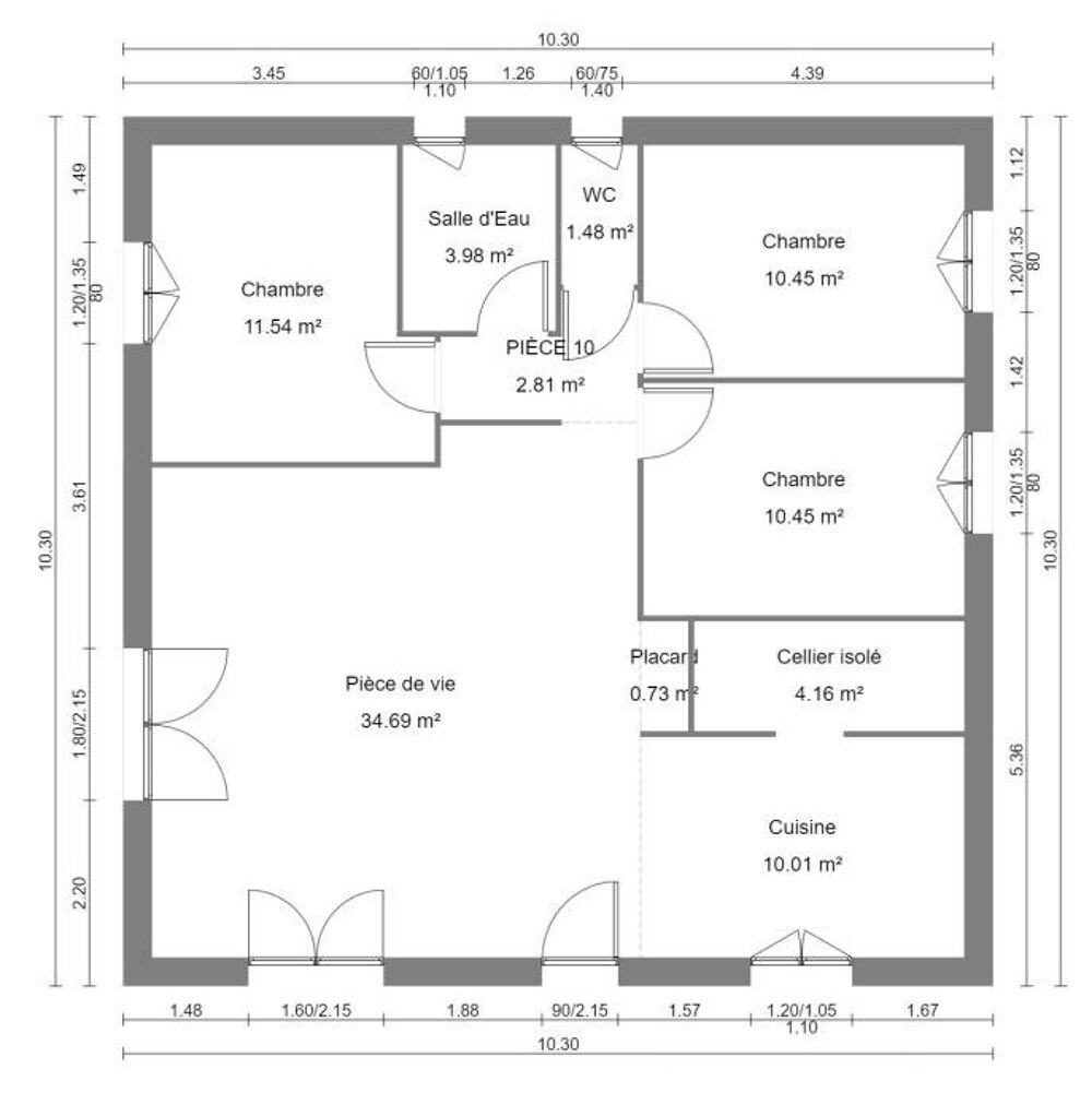 vente Maison - 4 pièce(s) - 90 m² Limoges (87000)