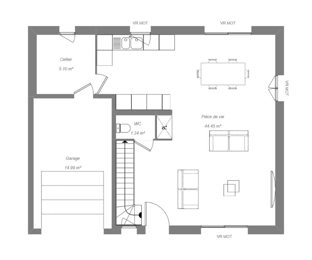 vente Maison - 5 pice(s) - 110 m Cinq-Mars-la-Pile (37130)