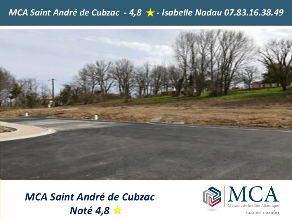 vente Terrain - 826 m² Maransin (33230)