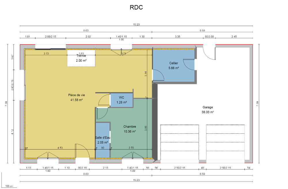 vente Maison - 6 pièce(s) - 100 m² Écommoy (72220)