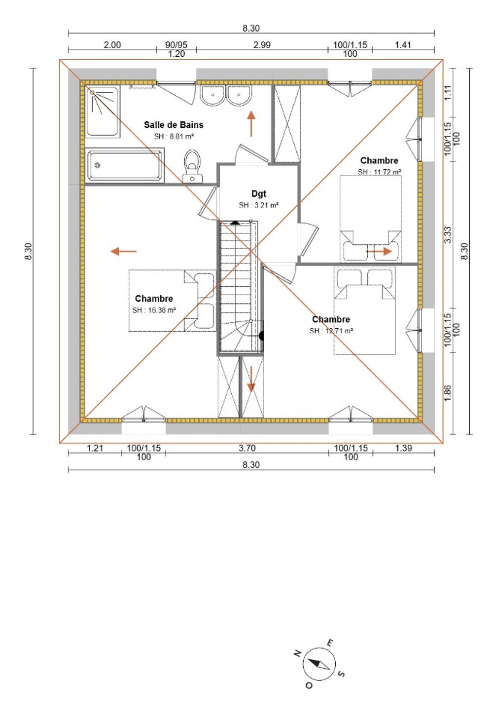 vente Maison - 5 pièce(s) - 94 m² Canappeville (27400)