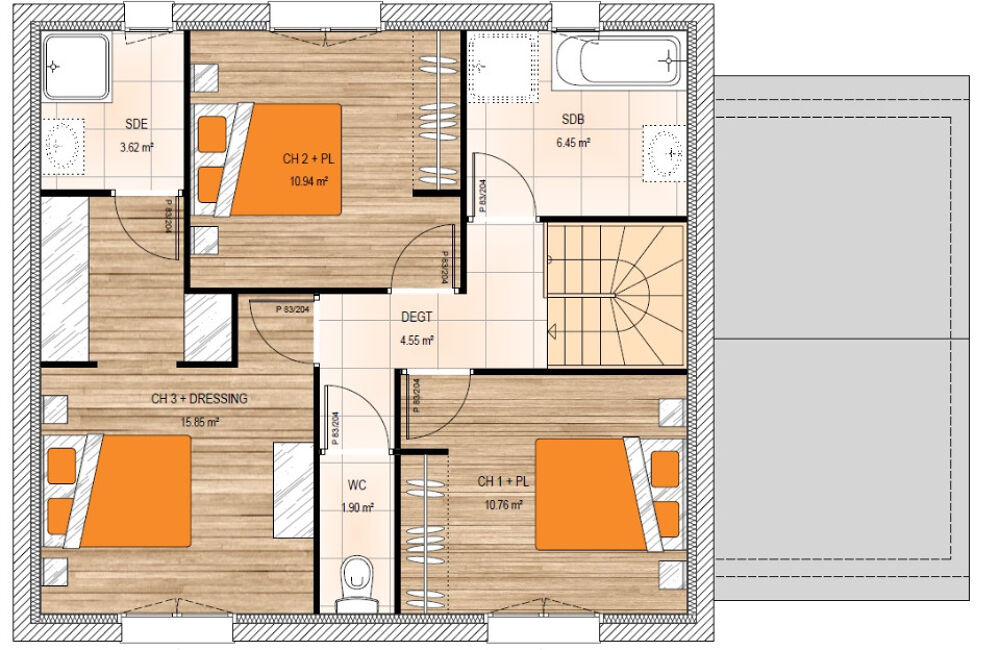 vente Maison - 5 pièce(s) - 110 m² La Pommeraye (49620)