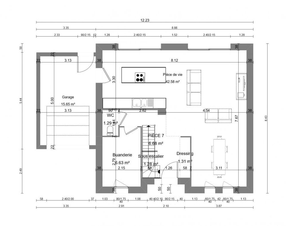 vente Maison - 6 pièce(s) - 110 m² Hantay (59496)