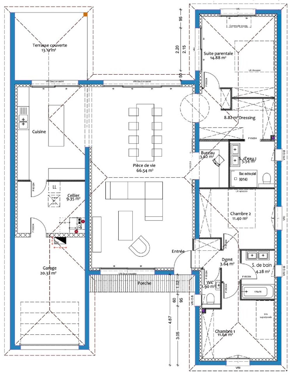 vente Maison - 6 pièce(s) - 141 m² Mios (33380)