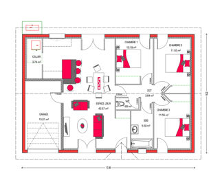  Maison  vendre 4 pices 90 m
