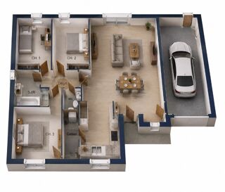  Maison à vendre 4 pièces 90 m²