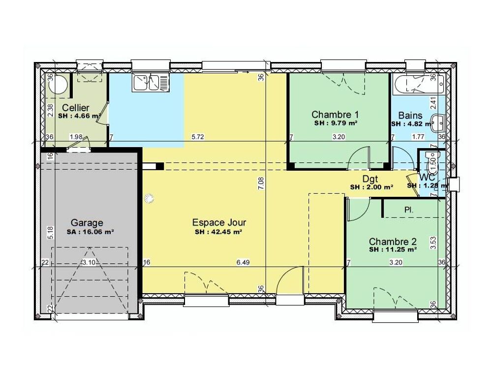 Teloché : maison de 4 pièces (76 m²) en vente Idéale....