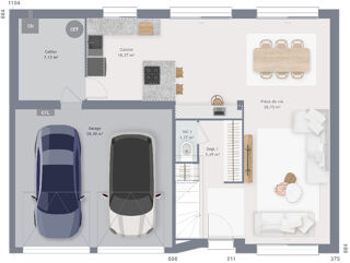  Maison 6 pi�ces 110 m� Arsy