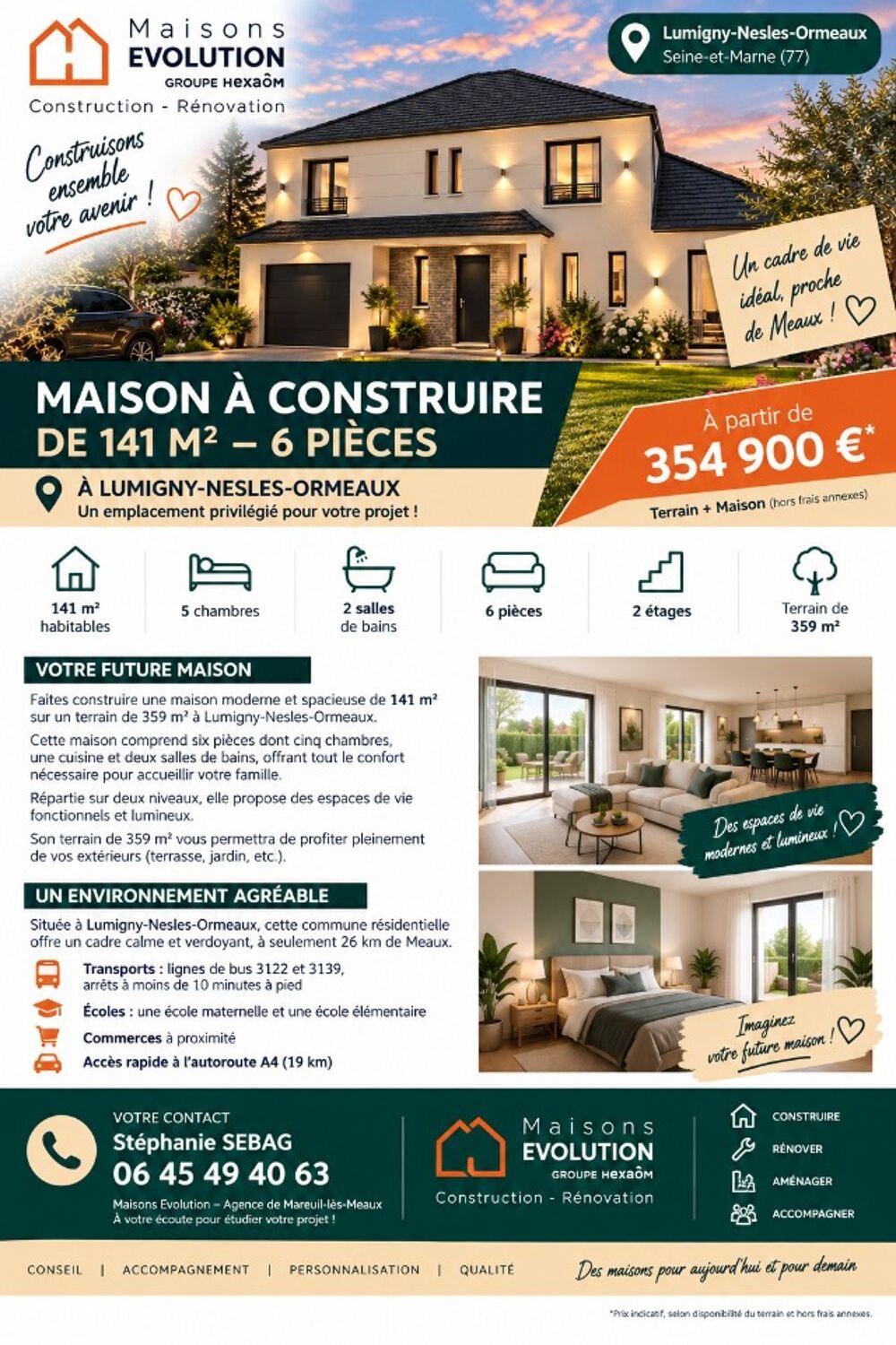 vente Maison - 6 pièce(s) - 141 m² Lumigny-Nesles-Ormeaux (77540)