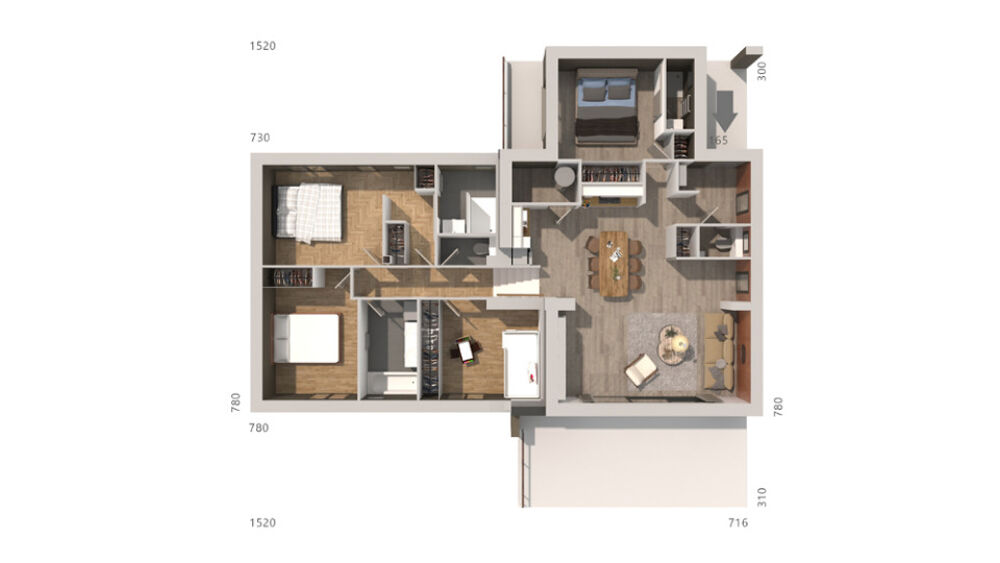 vente Maison - 4 pièce(s) - 110 m² Quarante (34310)